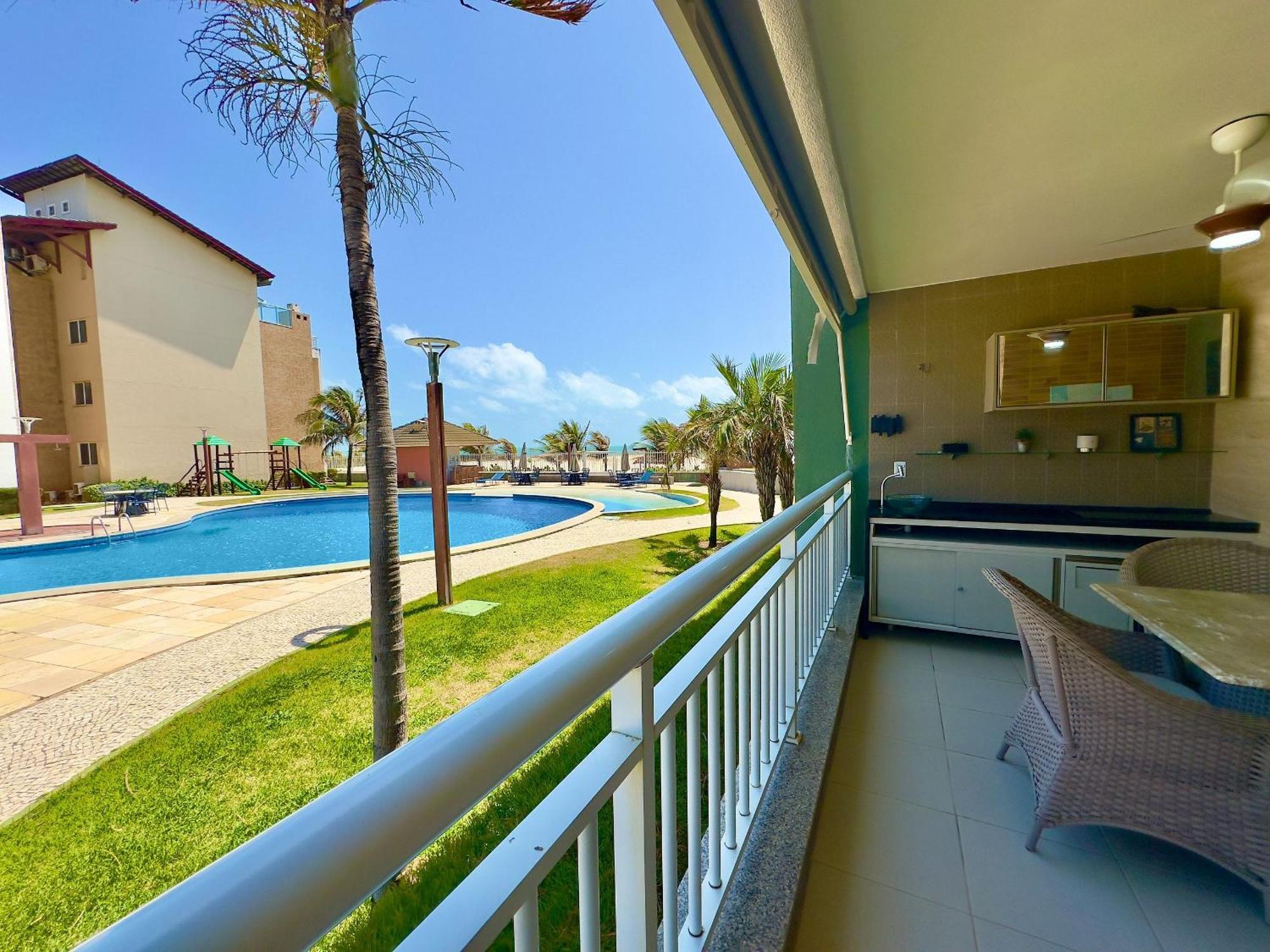 Terramaris - Aptos Vista Mar, Pe Na Areia, Vizinho Ao B Park Aquiraz Zewnętrze zdjęcie