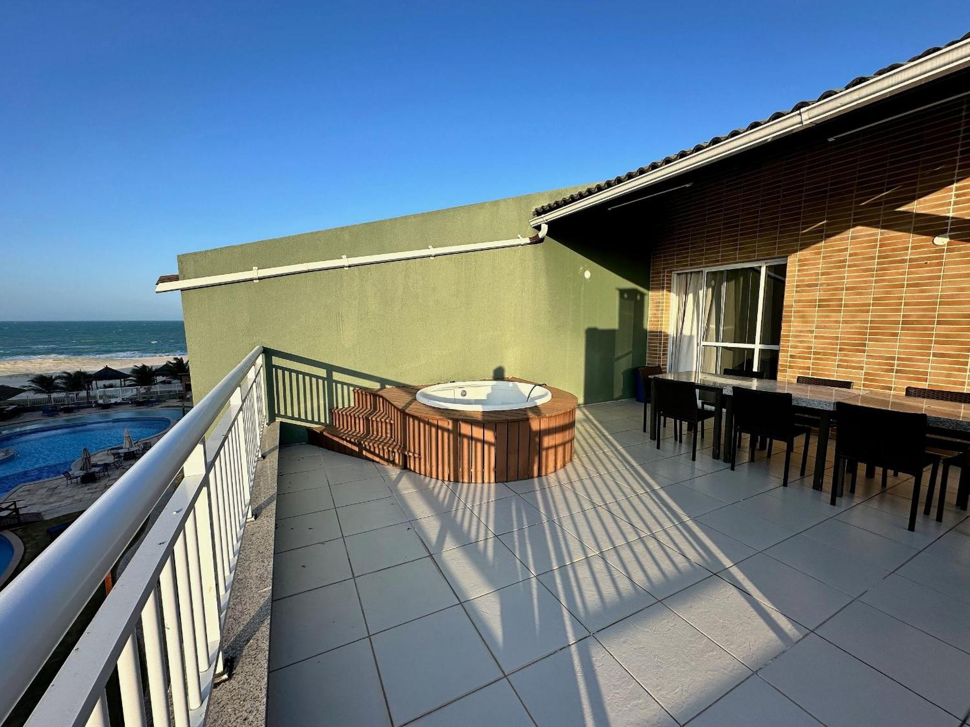 Terramaris - Aptos Vista Mar, Pe Na Areia, Vizinho Ao B Park Aquiraz Zewnętrze zdjęcie