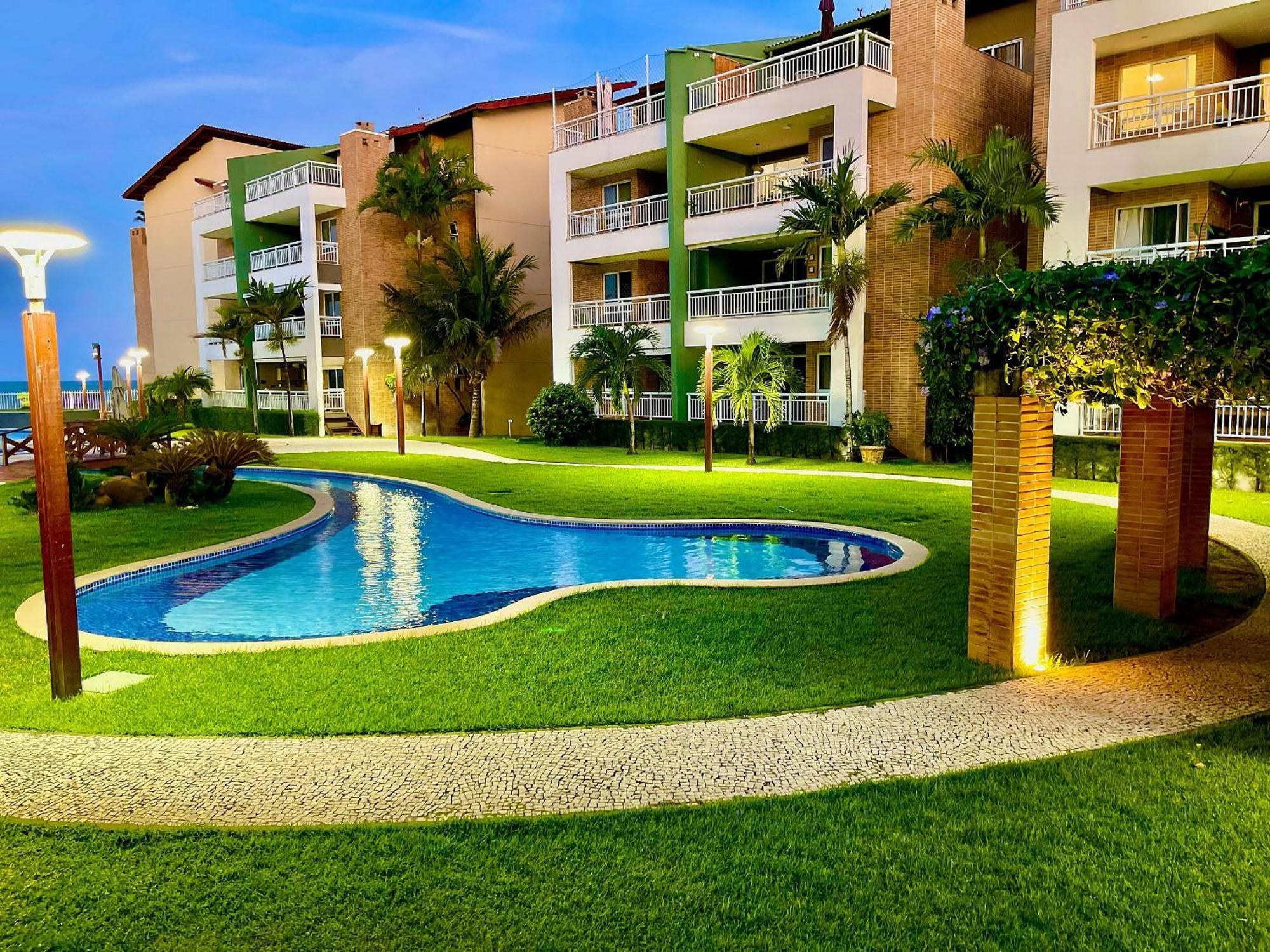 Terramaris - Aptos Vista Mar, Pe Na Areia, Vizinho Ao B Park Aquiraz Zewnętrze zdjęcie
